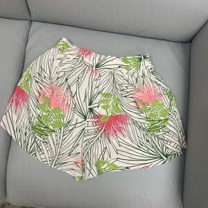 Ava Sky Pink and Green Floral short size small